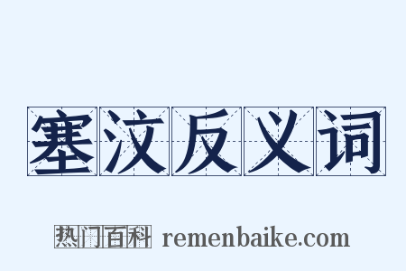 塞汶反义词是什么意思的图片